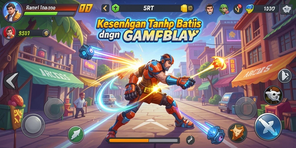 Gameplay seru 5RT dengan grafis cerah dan animasi menarik.