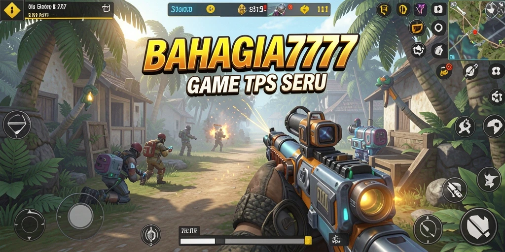 Tangkapan layar BAHAGIA777 memperlihatkan aksi seru gameplay TPS.