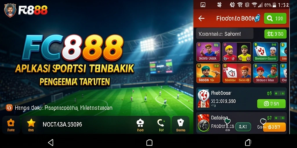 Tampilan gameplay FC888 saat memasang taruhan olahraga.