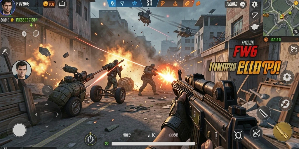 Tangkapan layar FW66 menampilkan aksi seru dari gameplay TPS.