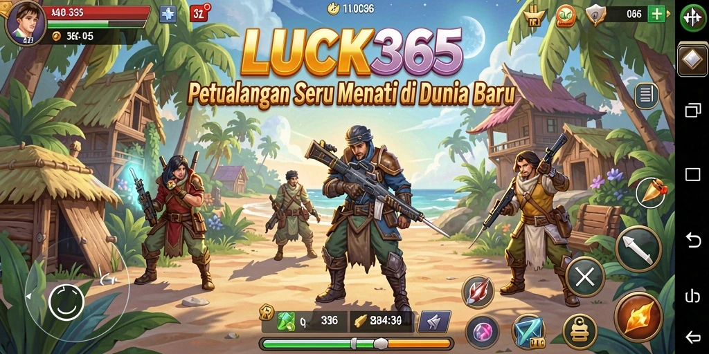 Tampilan gameplay seru di dunia petualangan LUCK365.