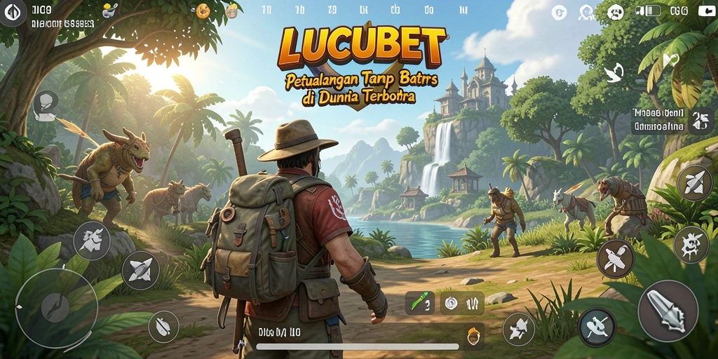 Gameplay LUCUBET yang memukau di dunia terbuka.