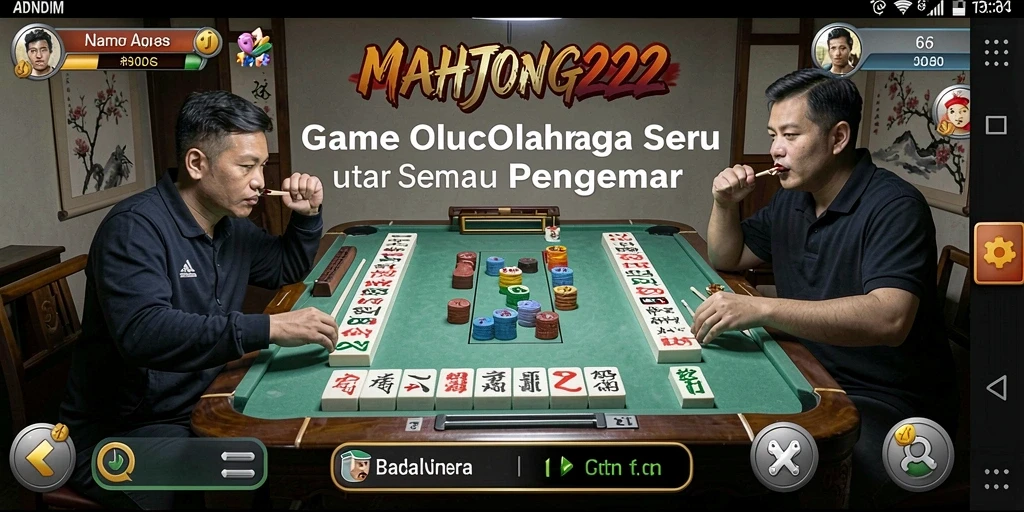 Tampilan gameplay seru dalam MAHJONG222 yang penuh aksi olahraga.