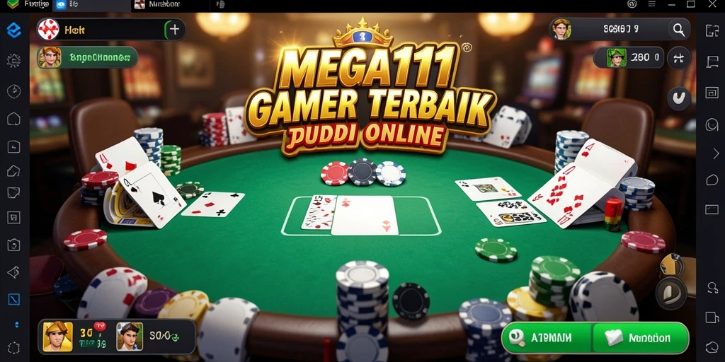 Tangkapan layar utama MEGA111 menampilkan antarmuka permainan poker yang menarik.