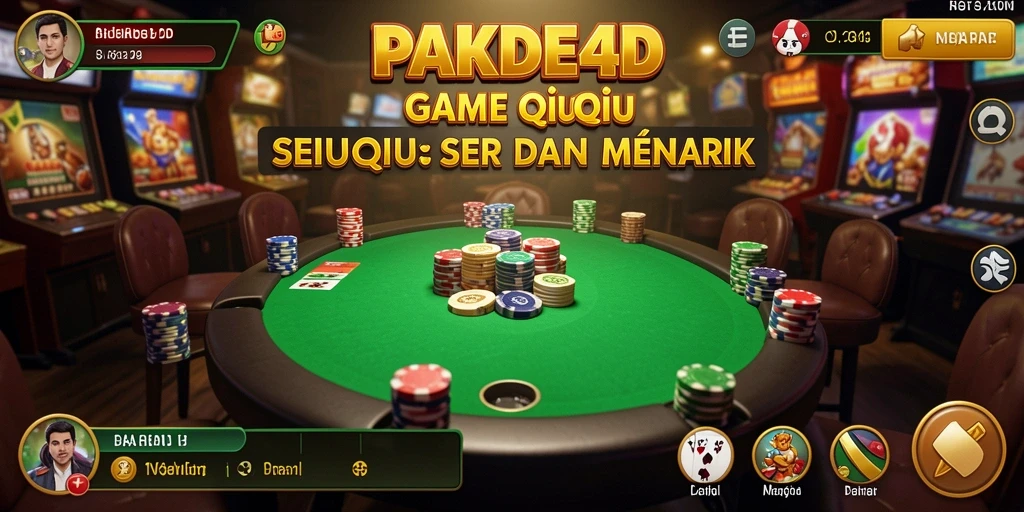 Tampilan gameplay seru dalam game QiuQiu PAKDE4D.