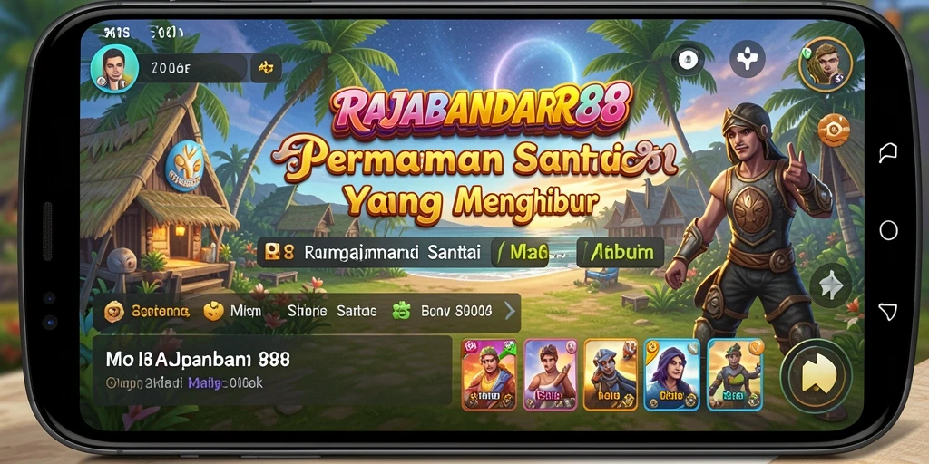 Tampilan gameplay seru dari RAJABANDAR88 yang penuh warna.