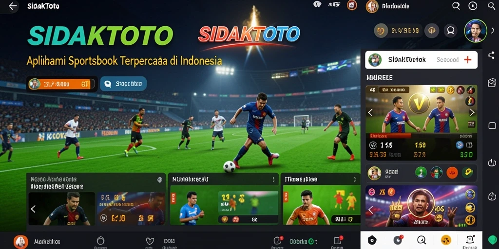 Tampilan gameplay SIDAKTOTO dengan berbagai opsi taruhan olahraga.