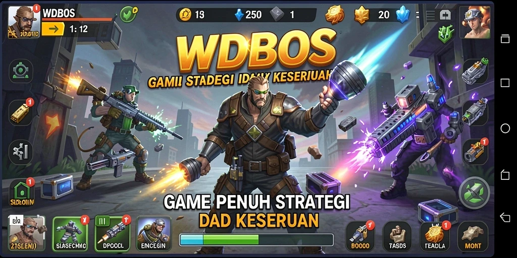 Tampilan gameplay WDBOS yang menarik dan penuh strategi.